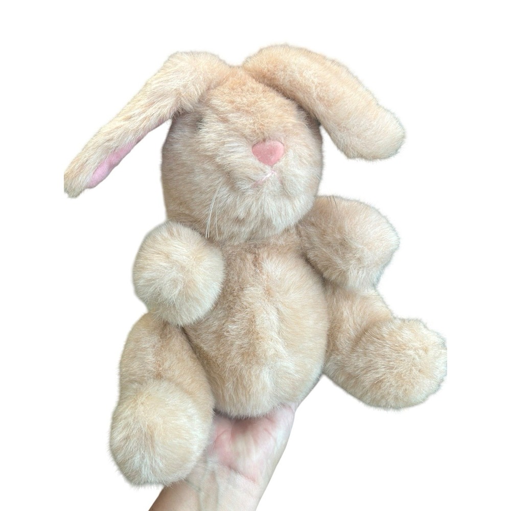 Vintage Dakin Bunny Rabbit Plush Peach Pink‎ Tan 1983 Stuffed Animal